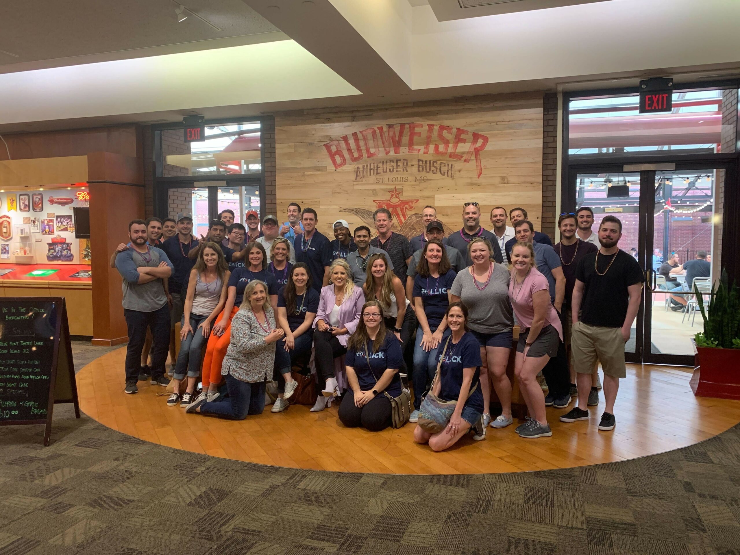 Our STL team touring the Anheuser Busch Brewery.